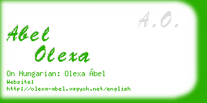 abel olexa business card